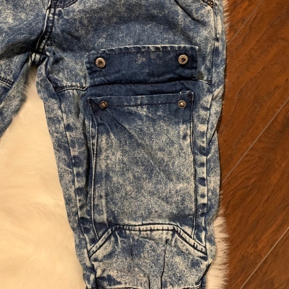 DNM Collection Mens Bleached Slim Fit Jeans Sz 32 - Picture 4 of 10